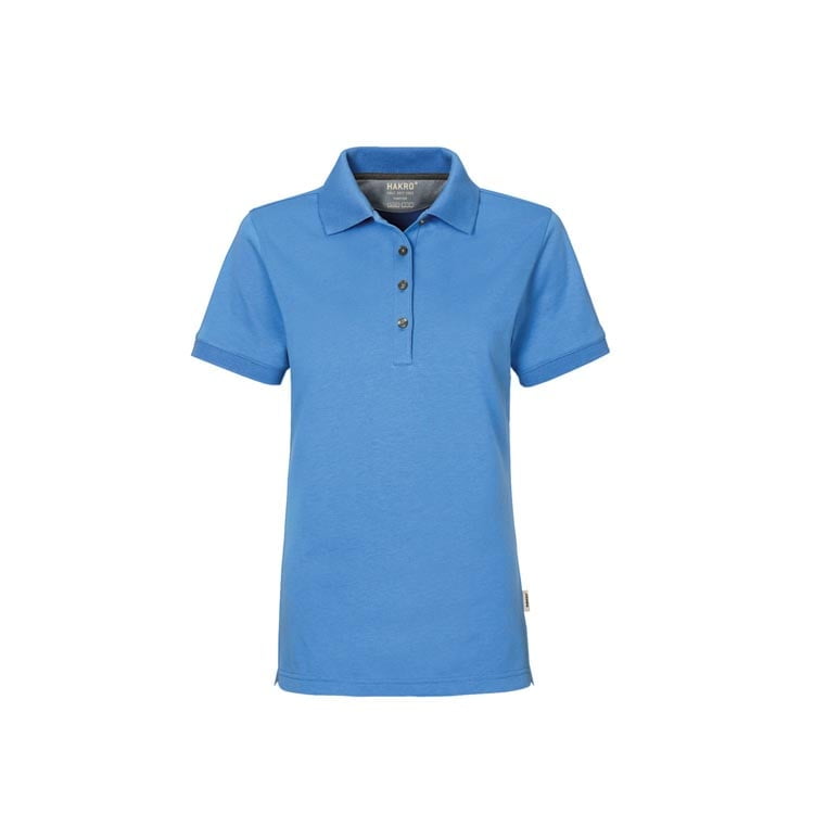 Malibu Blue - Damska koszulka polo Cotton Tec 214