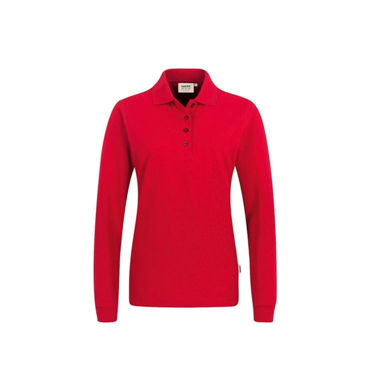 Red - Damski longsleeve polo Performance 215