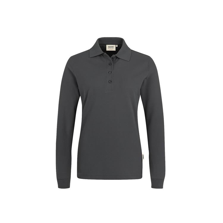 Anthracite - Damski longsleeve polo Performance 215