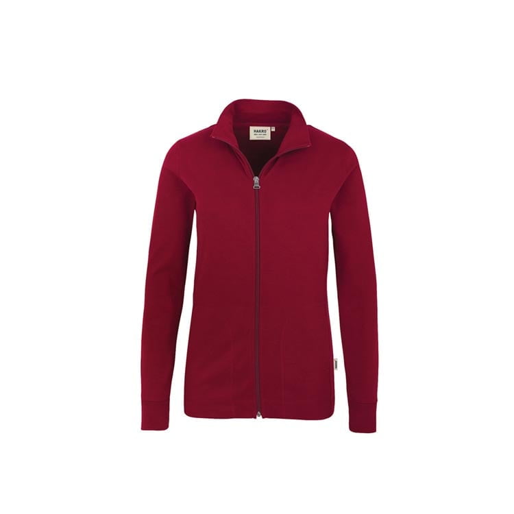 Burgundy - Damska bluza z interlocku 227