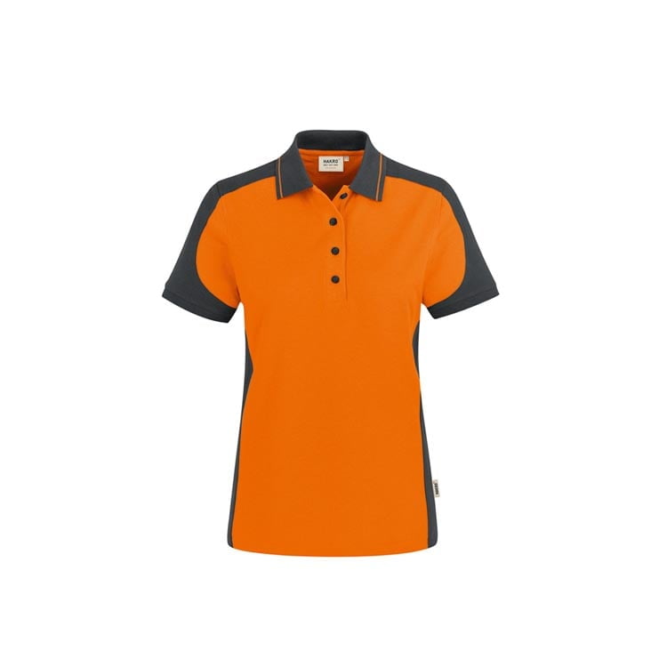 Orange - Damska koszulka polo Performance Contrast 239