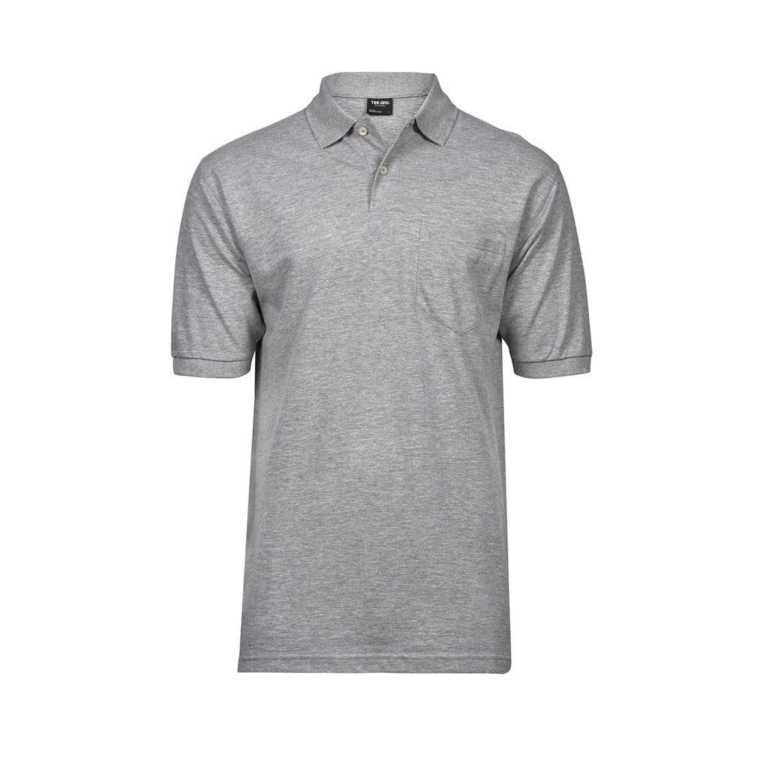 Heather Grey - Koszulka polo z kieszonką Pocket