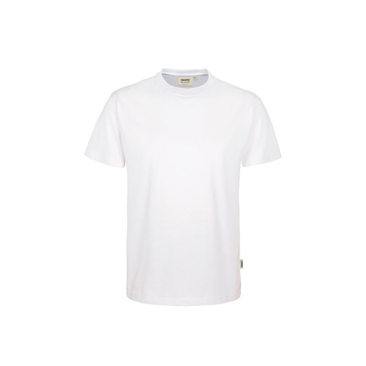 Biały t-shirt dla pracowników z drukowanym logo Hakro Performance 281