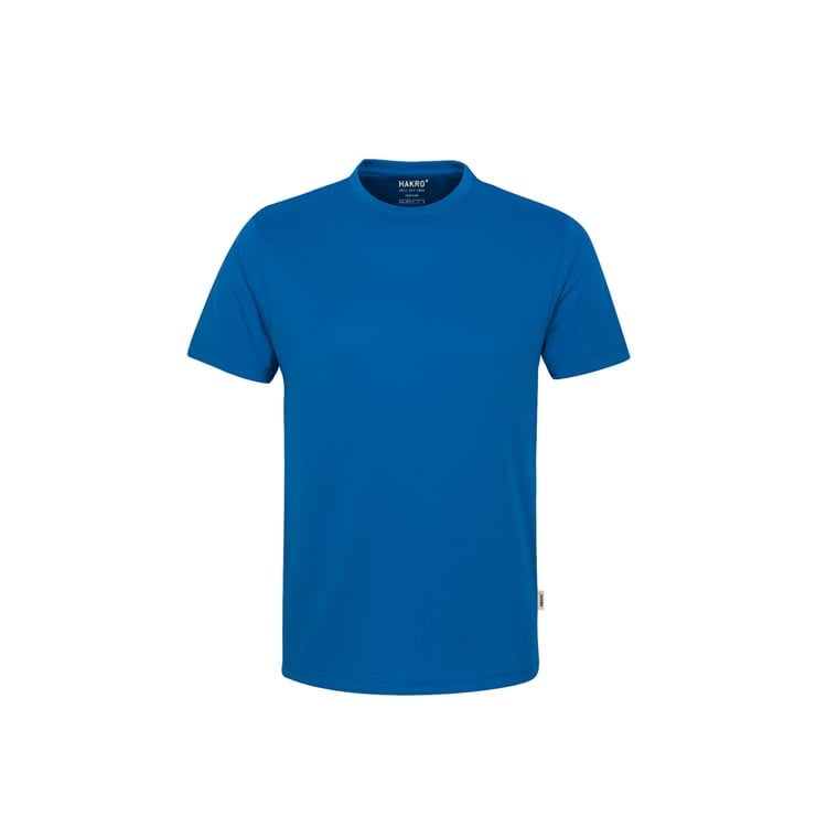 Niebieska poliestrowa koszulka z własnym nadrukiem T-shirt Coolmax Hakro 287