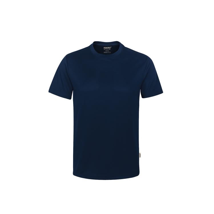 Granatowa poliestrowa koszulka z własnym nadrukiem T-shirt Coolmax Hakro 287