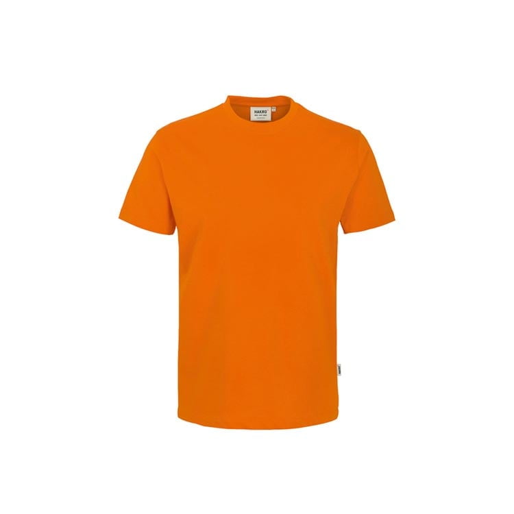 Klasyczny pomarańczowy t-shirt męski z własnym haftem Hakro 292