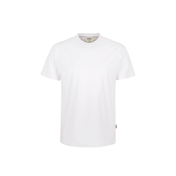 Biały gruby t-shirt męski z bawełny Hakro 293