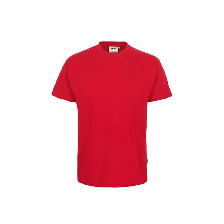 Czerwony gruby t-shirt męski z bawełny Hakro 293