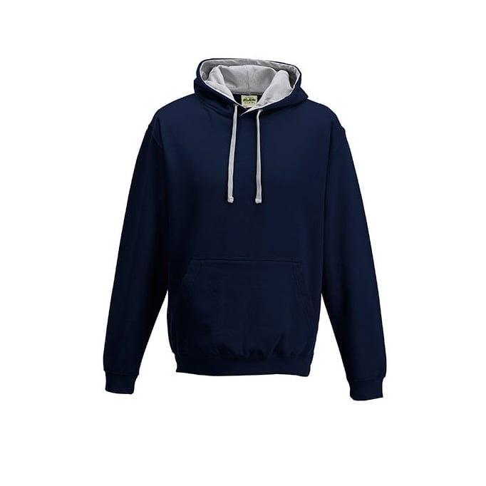 New French Navy/Heather Grey - Bluza z kapturem Varsity Hoodie