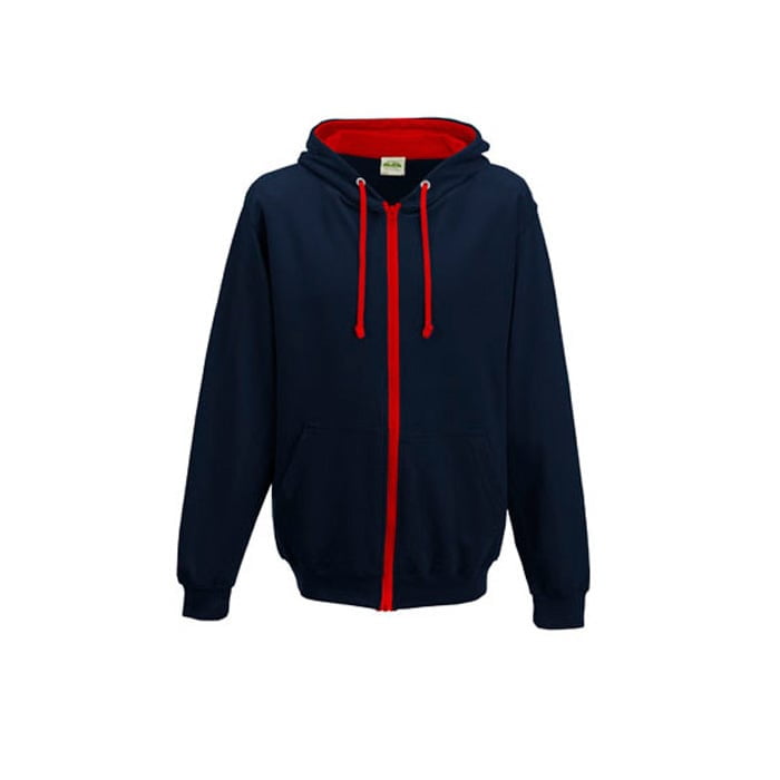 New French Navy/baby Blue - Bluza dwukolorowa Varsity Zoodie