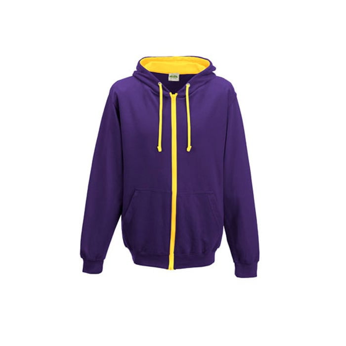 Purple/Sun Yellow - Bluza dwukolorowa Varsity Zoodie