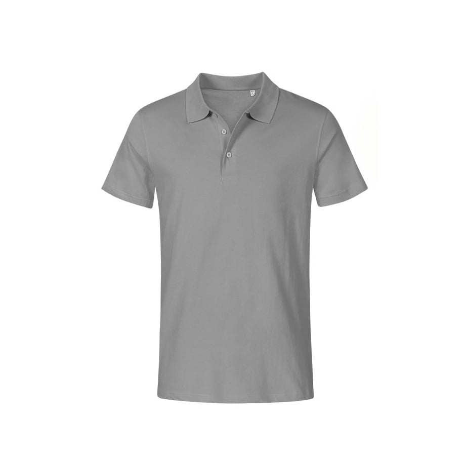 New Light Grey (Solid) - Męska koszulka polo Jersey