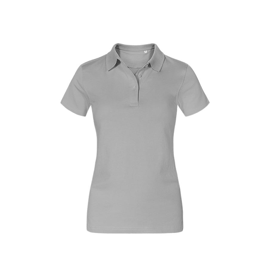 New Light Grey (Solid) - Damska koszulka polo Jersey