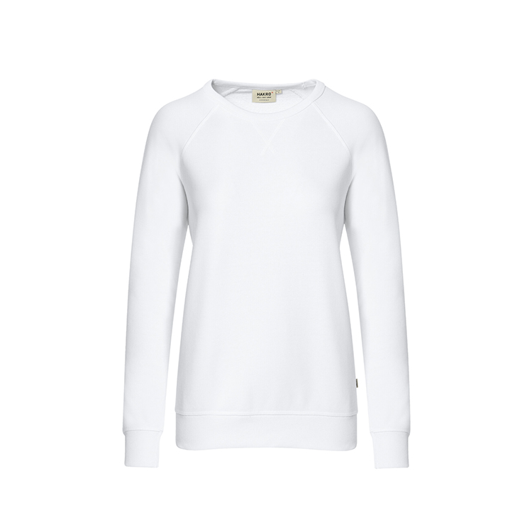 White - Damska bluza typu crewneck 407