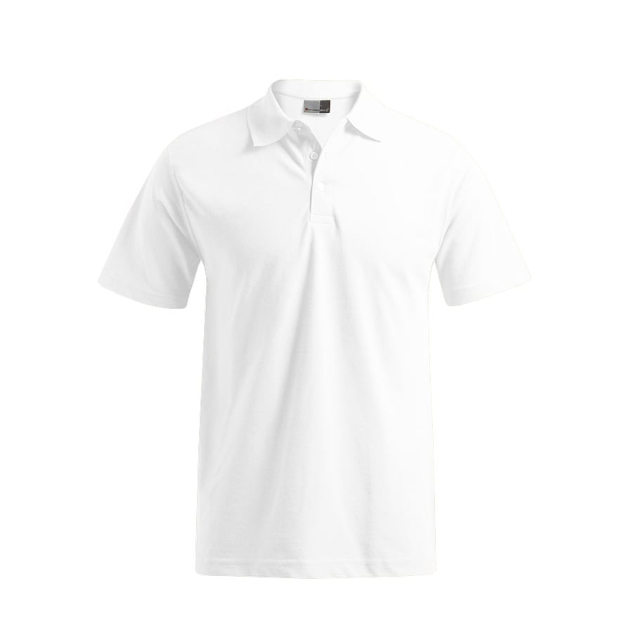 White - Men's Poloshirt 60/40