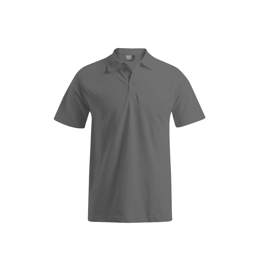 Steel Grey (Solid) - Men's Poloshirt 60/40