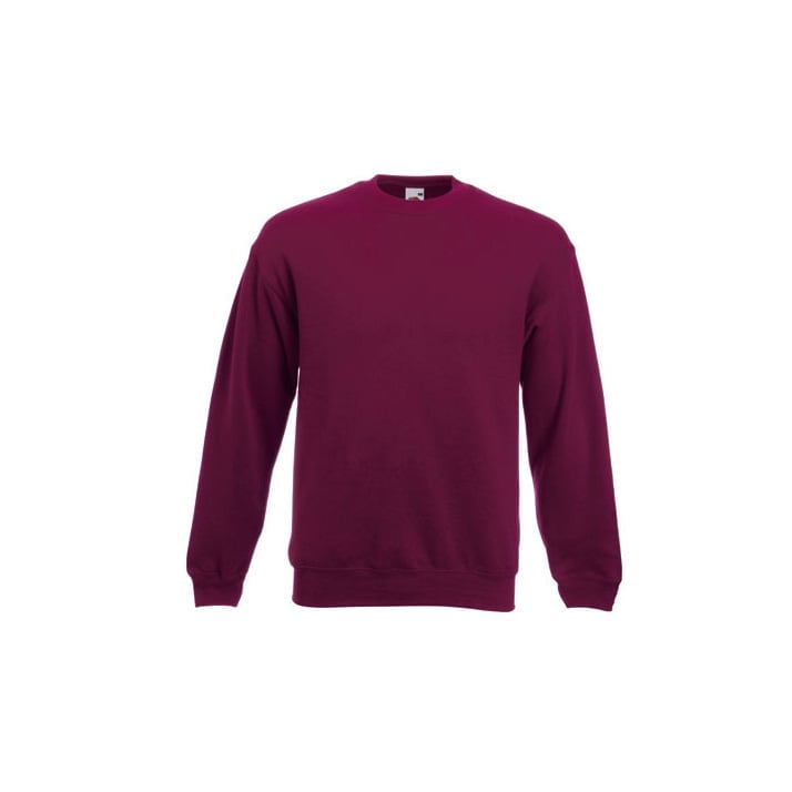 Burgundy - Bluza Crewneck Set-In