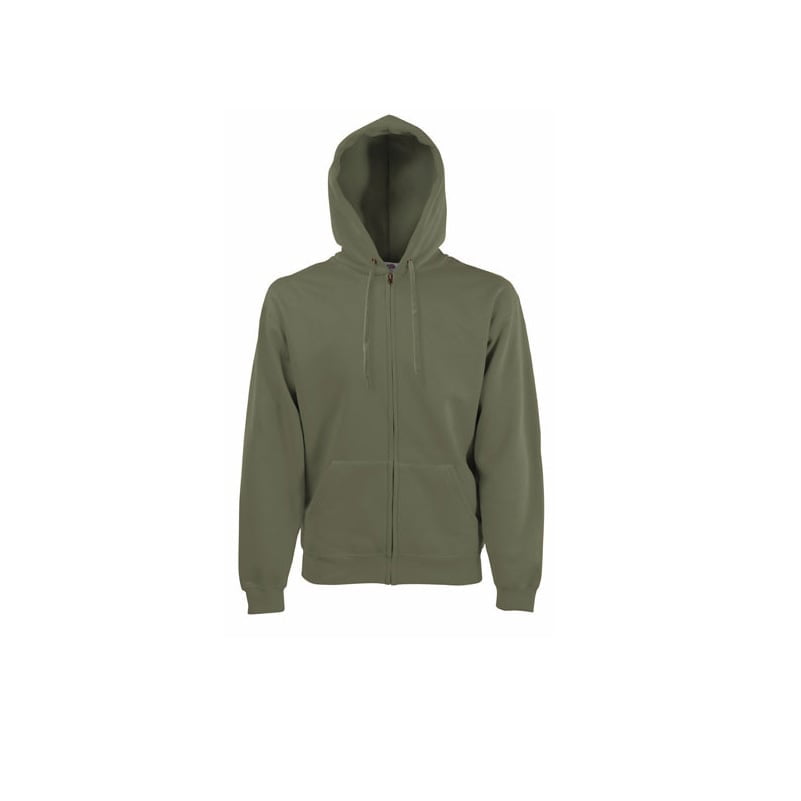 Classic Olive - Klasyczna bluza z zamkiem Hooded