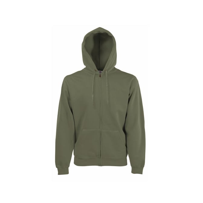 Classic Olive - Bluza z zamkiem Premium Hooded