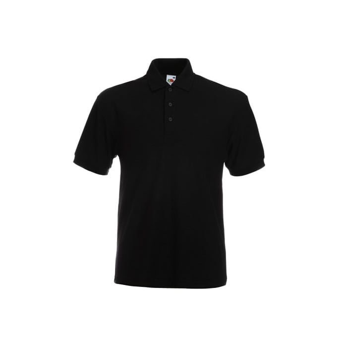 Black - Koszulka polo HEAVY 65/35