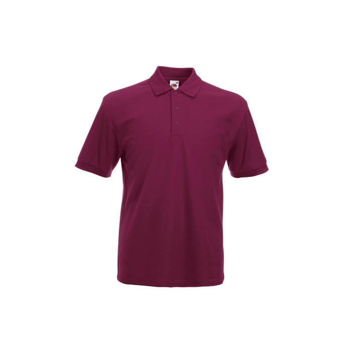 Burgundy - Koszulka polo HEAVY 65/35