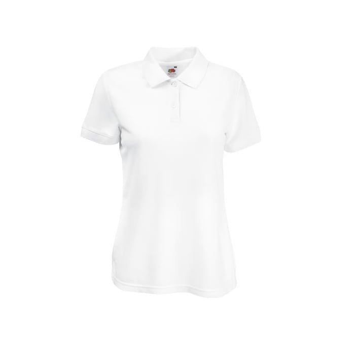 White - Damska koszulka polo 65/35