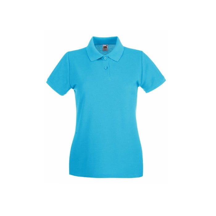 Azure - Damska koszulka polo Premium Lady-Fit