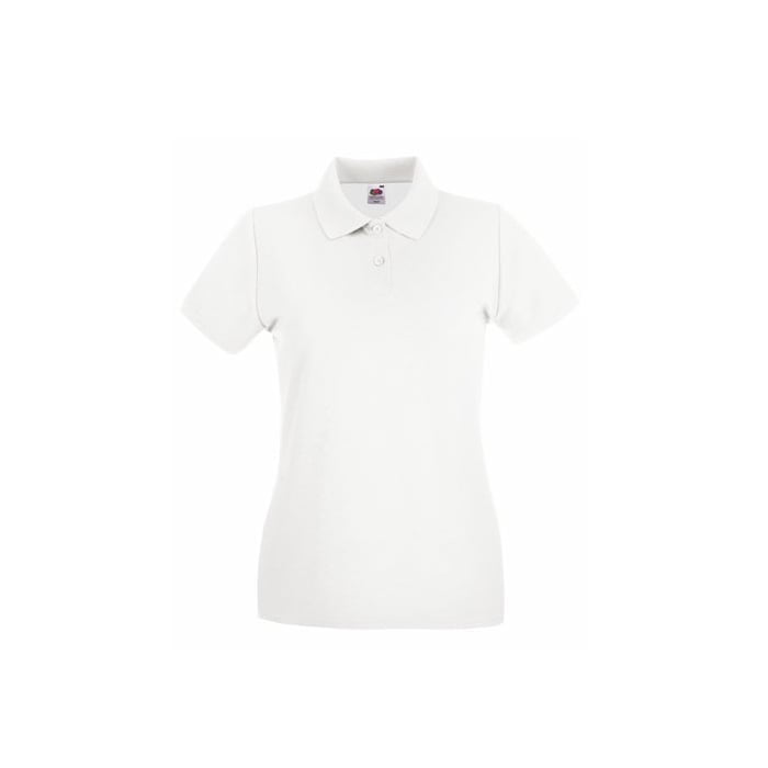 White - Damska koszulka polo Premium Lady-Fit
