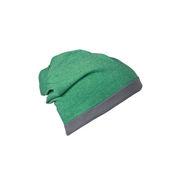 Green Melange/Dark Grey - Czapka letnia Heather Beanie