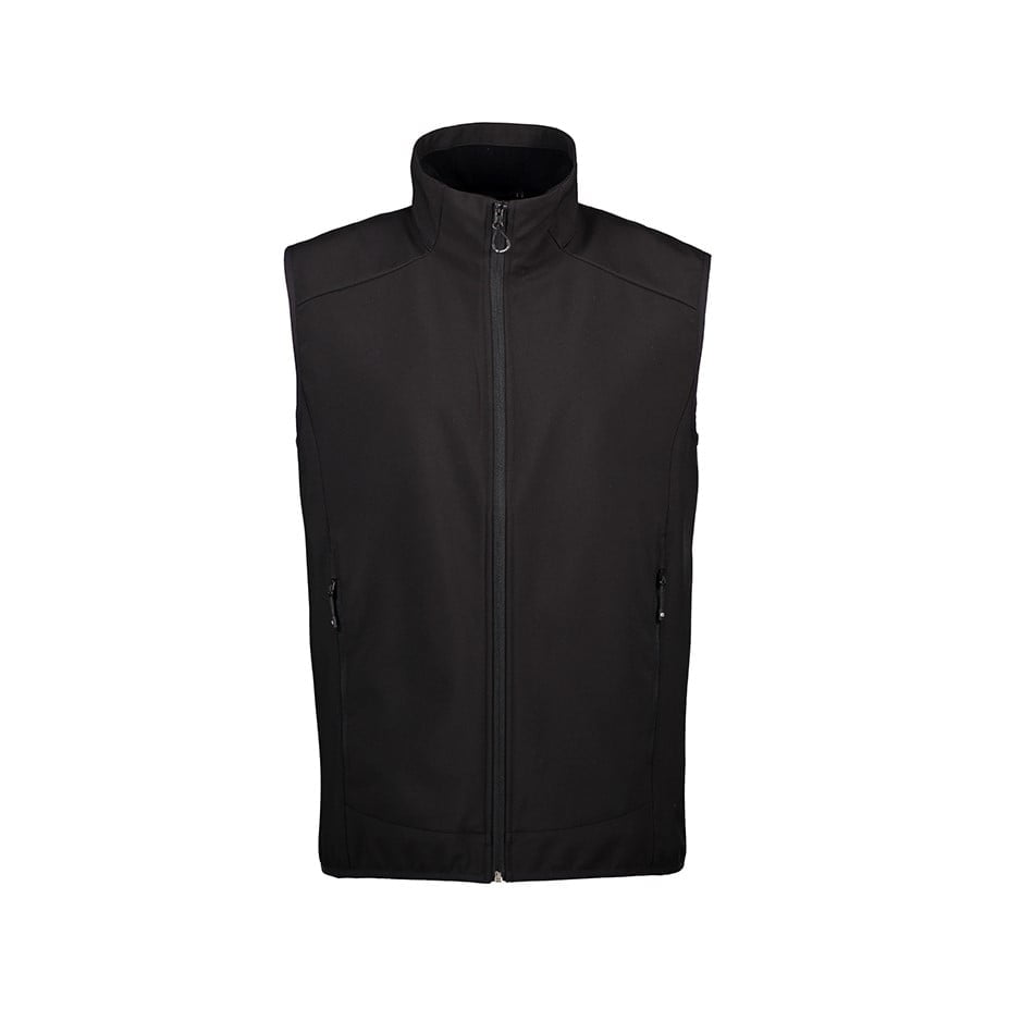 Black - Funktionelle Herren Soft Shell Weste 0824