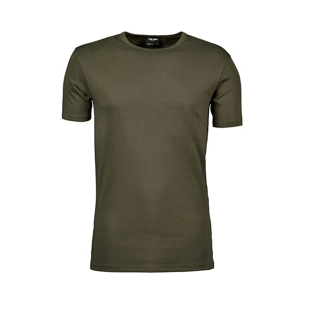 Oliwkowy t-shirt męski Tee Jays Interlock Tee 520