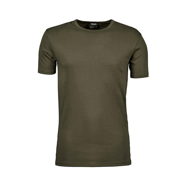 Oliwkowy t-shirt męski Tee Jays Interlock Tee 520