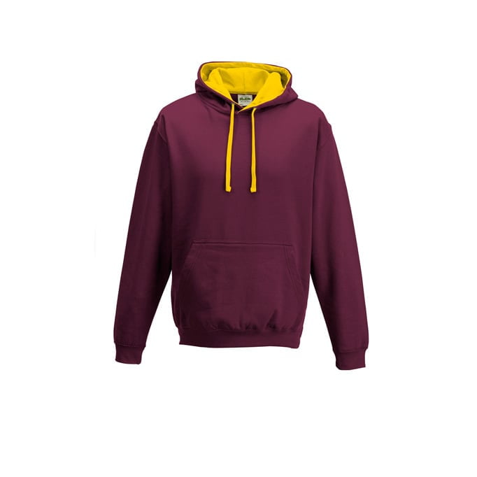 Burgundy/ Gold - Bluza z kapturem Varsity Hoodie