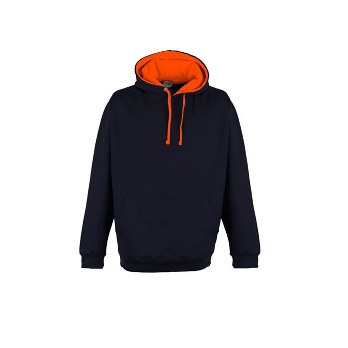 Oxford Navy/Electric Orange - Bluza z kapturem Superbright