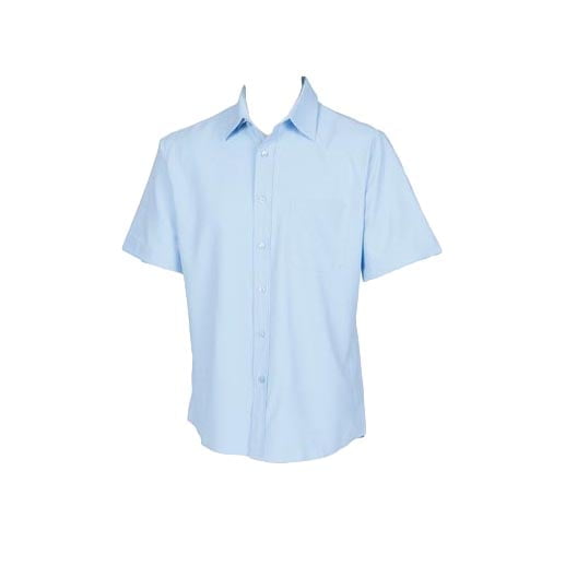 Light Blue - Męska koszula z poliestru Wicking