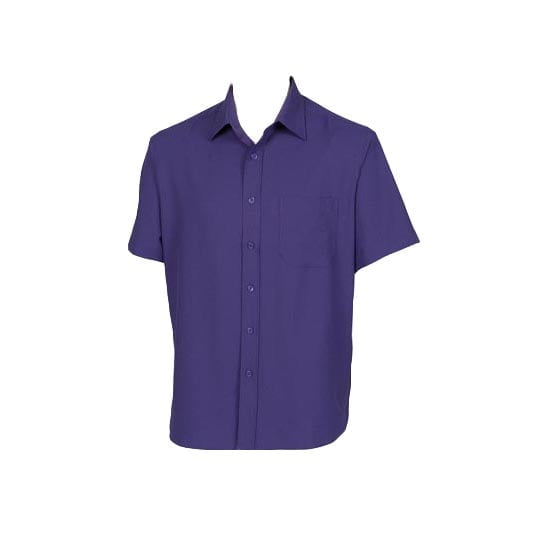 Purple - Męska koszula z poliestru Wicking