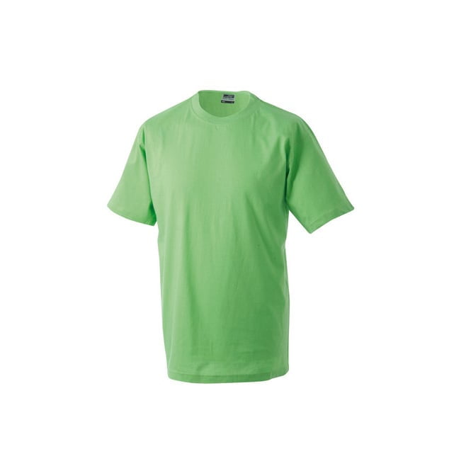 Zielona męska koszula z własnym drukiem firmowym Round t-medium James & Nicholson JN001