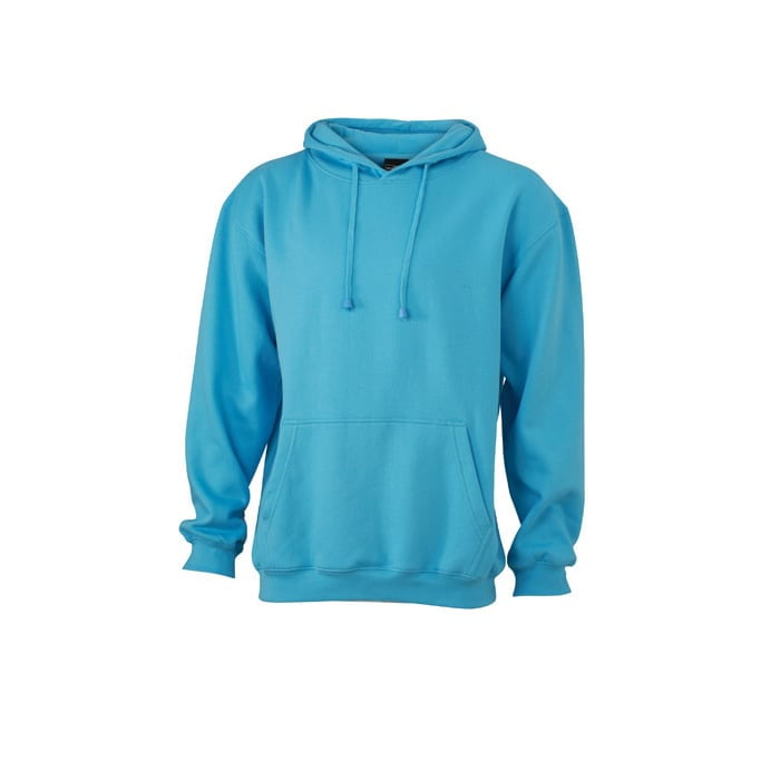 Sky Blue - Męska bluza bez zamka Hooded Jacket