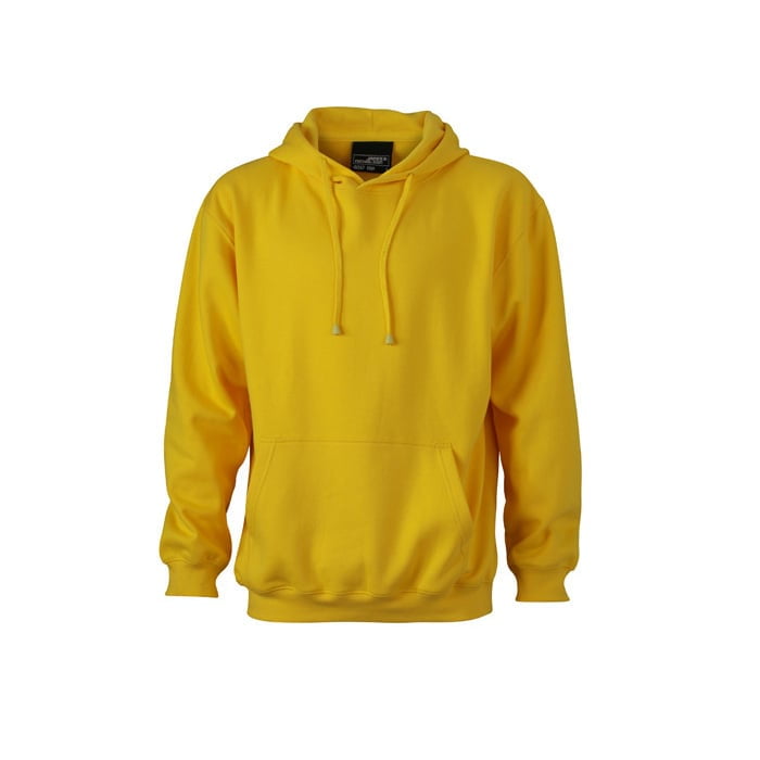 Sun Yellow - Męska bluza bez zamka Hooded Jacket