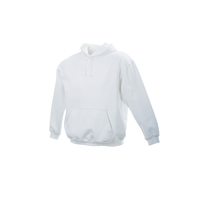 White - Męska bluza bez zamka Hooded Jacket