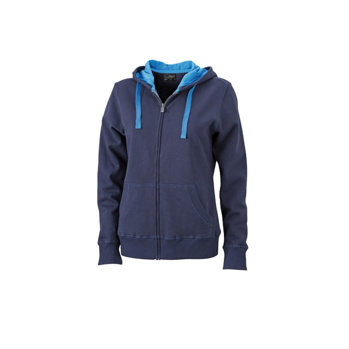 Navy - Damska bluza Hooded Jacket