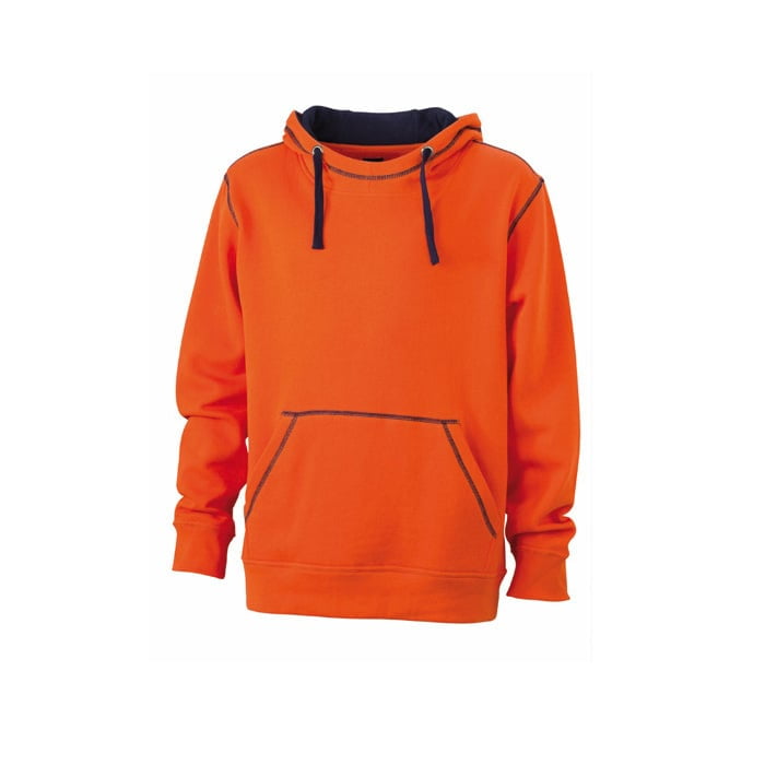 Orange - Męska bluza bez zamka Lifestyle