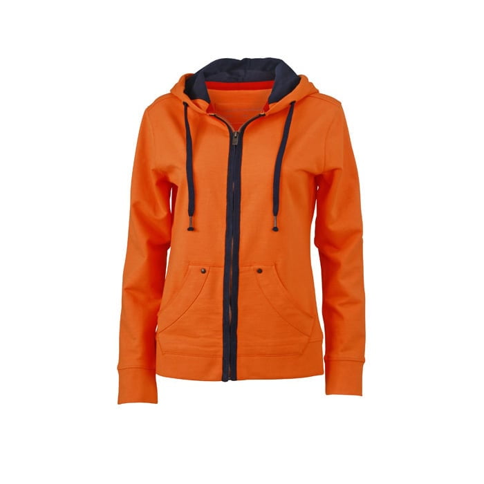 Orange - Damska bluza z kapturem Urban Hooded