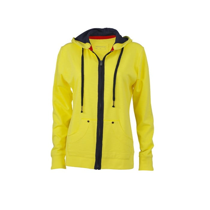 Yellow - Damska bluza z kapturem Urban Hooded