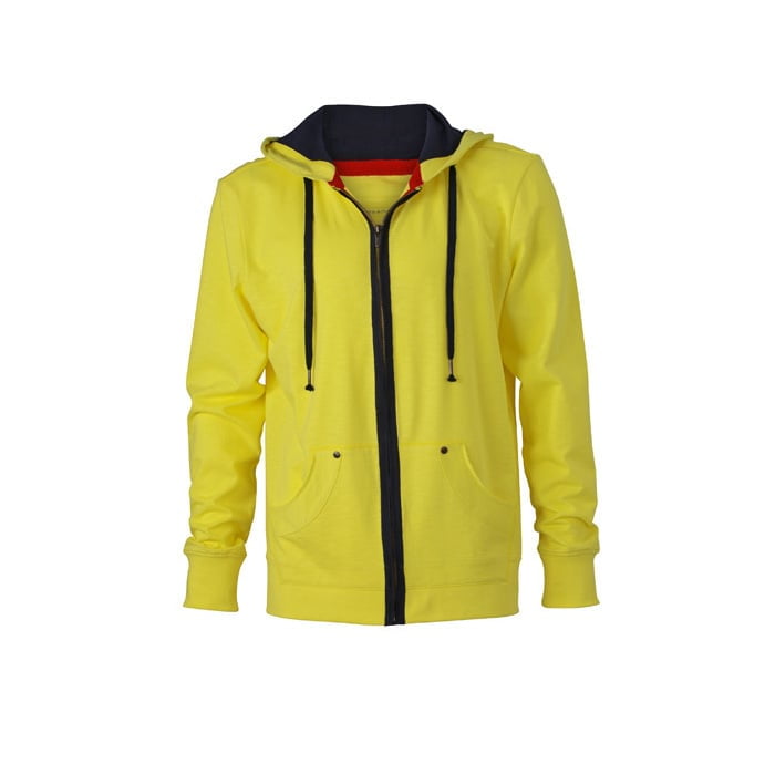 Yellow - Męska bluza z kapturem Urban Hooded