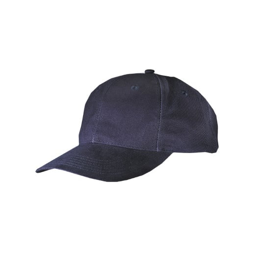 granatowa 6-panelowa czapka z haftem