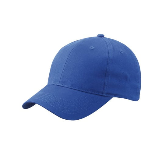 niebieska czapka reklamowa z logo