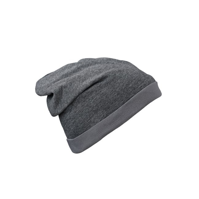 Black Melange/Dark Grey - Czapka letnia Heather Beanie