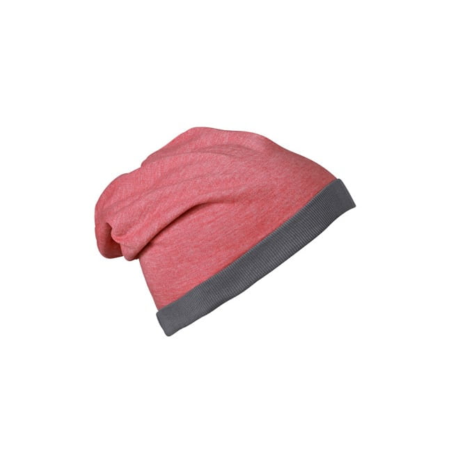 Red Melange/Dark Grey - Czapka letnia Heather Beanie