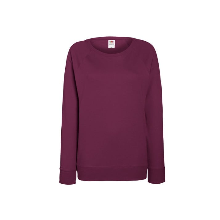 Burgundy - Damska bluza Lightweight Raglan